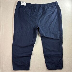 Harbor Bay Loose Fit Elastic Waist Pants Mens 4XL 56x30 Blue Comfort Chino NWT